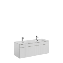 Zestaw szafek do łazienki Iconic 120 cm z umywalkami nablatowymi ICONIC WHITE Podstawowe