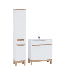 Zestaw mebli łazienkowych Bali 80 cm umywalka szafka wysoka BALI WHITE Podstawowe