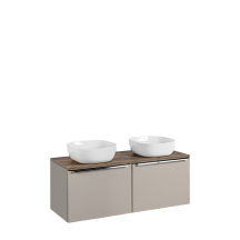 Podwójna szafka łazienkowa z umywalką 120 cm Taupe SANTA FE TAUPE Podstawowe