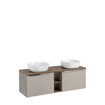 Szafka łazienkowa z umywalką wisząca 140 cm Taupe SANTA FE TAUPE Podstawowe