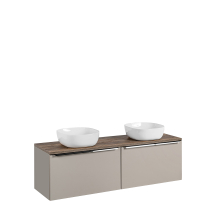 Wisząca szafka łazienkowa z umywalką 160 cm Taupe Mat SANTA FE TAUPE Podstawowe