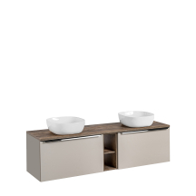 Wisząca szafka do łazienki Santa Fe z umywalką 180 cm SANTA FE TAUPE Podstawowe