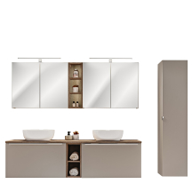 Meble łazienkowe Zestaw mebli łazienkowych SANTA FE TAUPE 120 cm SANTA FE BLACK Podstawowe