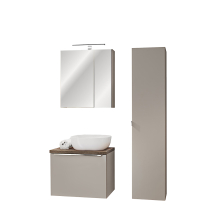 Nowoczesne meble łazienkowe zestaw z umywalką 60 cm SANTA FE BLACK Podstawowe