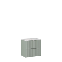 Szafka łazienkowa z umywalką 60 cm 2 szuflady LINE REED GREEN Podstawowe