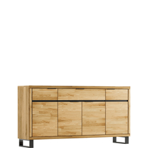 Komoda 1 szuflada 4 drzwi 180 cm MOE-03 Dąb Bianco MONO Podstawowe