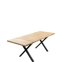 Stół rozkładany 160x80 T-03/X/R Dąb Naturalny / Czarny Podstawowe