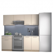 Zestaw mebli kuchennych 200 cm MARIJA Wanilia Podstawowe