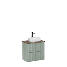 Szafka łazienkowa wisząca z umywalką GAJA 60 cm LINE REED GREEN Podstawowe