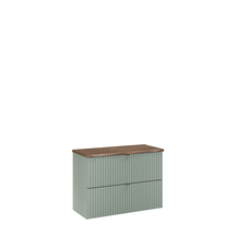 Szafka łazienkowa wisząca 80 cm 2 szuflady LINE REED GREEN Podstawowe