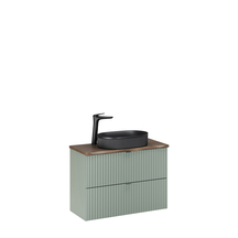Szafka łazienkowa wisząca z umywalką BEYOND 80 cm LINE REED GREEN Podstawowe