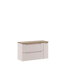 Zestaw szafek łazienkowych wiszący 100 cm z blatem i cargo  Kaszmir NOVA CASHMERE Podstawowe
