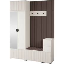 Meble do przedpokoju RAYO 8 Garderoba z lustrem kolor Cashmere Podstawowe (1)