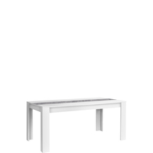 Stół nierozkładany EST40-C291 Biały / Beton Jasnoszary TABLES Podstawowe