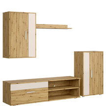 Meblościanka do salonu BENSON zestaw mebli 190 cm dąb artisan / kaszmir Podstawowe
