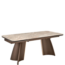 Elegancki stół VESNA 180-260x90x76 beżowy marmur / brąz Podstawowe
