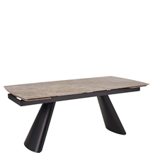 VINCE 180-238x90x75 cm stół rozkładany brązowy marmur Podstawowe