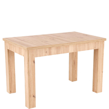 GIZMO stół rozkładany 120-160x75x79 dąb artisan / czarny Podstawowe (1)