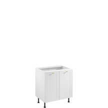 Szafka dolna stojąca 2 drzwi 80 cm D80 SORENTO BIAŁY / BIAŁA RAMKA Podstawowe
