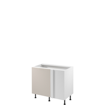 Szafka dolna narożna stojąca 1 drzwi 100 cm D100N Lewa SORENTO BIAŁY / BEIGE Podstawowe