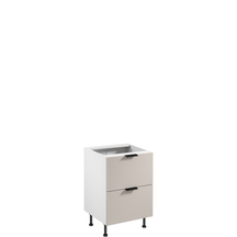 Szafka dolna stojąca 2 szuflady 60 cm D60S2 SORENTO BIAŁY / BEIGE Podstawowe