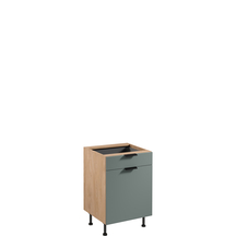Szafka dolna stojąca 1 drzwi 1 szuflada 60 cm z wkładem na sztućce D60S1 SORENTO PUCCINI / GREEN Podstawowe