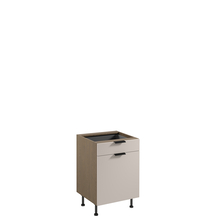 Szafka dolna stojąca 1 drzwi 1 szuflada 60 cm z wkładem na sztućce D60S1 SORENTO BALTIC STORM / BEIGE Podstawowe