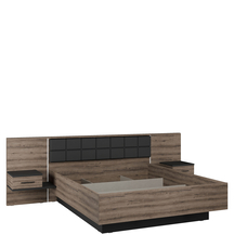 Łóżko 180 x 200 i szafki nocne BLQL181B-N09 BELLEVUE Podstawowe