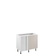 Szafka dolna narożna stojąca 1 drzwi 100 cm D100N Prawa SORENTO BIAŁY / BEIGE Podstawowe