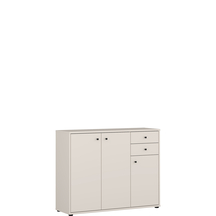 Komoda 2 szuflady 3 drzwi 110 cm T2KK40-U60 Piaskowy ARCHBOX Podstawowe