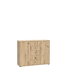 Komoda 5 szuflad 2 drzwi 110 cm T2KK45-D78 Dąb Artisan ARCHBOX Podstawowe