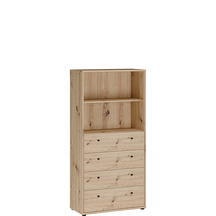 Regał z szufladami T2KR411-D78 Dąb Artisan ARCHBOX Podstawowe