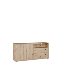 Wysoka szafka RTV 145 cm T2KT231-D78 Dąb Artisan ARCHBOX Podstawowe