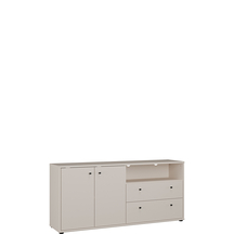Wysoka szafka RTV 145 cm T2KT231-U60 Piaskowy ARCHBOX Podstawowe