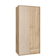 Szafa 95 cm z szufladą AXKS921L-M802 Dąb Mauvella / Piaskowy ARANK Podstawowe