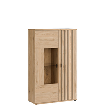 Kredens 100 cm VRQV621L-D136 Dąb Dziki Naturalny VERNIQ Podstawowe