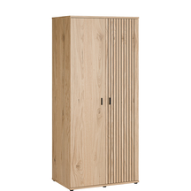 Szafa ubraniowa 2D 90 cm VRQS821R-D136 Dąb Dziki Naturalny VERNIQ Podstawowe