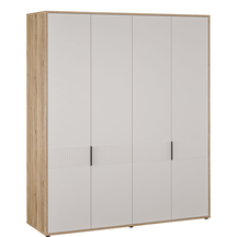 Szafa ubraniowa 4D 180 cm SVLS941-M844 Piaskowy / Dąb Mauvella SERAVEL Podstawowe