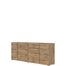 Duża komoda z szufladami 220 cm dąb wotan 24N0OA47 TYP-47 ASYMETRIC Podstawowe