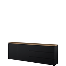 Komoda 2 drzwi 3 szuflady 200 cm Dąb Mauvella 24W5OJ28 TYP-28 MODO Podstawowe