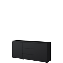 Komoda 2 drzwi 3 szuflady 150 cm Czarny Onyx 24W3OJ26 TYP-26 MODO Podstawowe