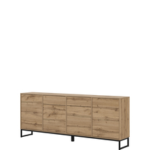 Duża komoda czterodrzwiowa loftowa Dąb Wotan 24N0OZ47 TYP-47 LOFT Podstawowe