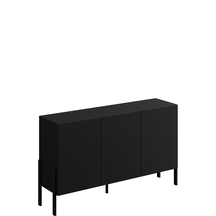 Komoda z drzwiami i szufladami Czarny Onyx 24W3ND43 TYP-43 JUKON Podstawowe