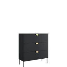 Komoda na nóżkach 100 cm MOND CZARNY Podstawowe