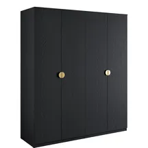 Szafa 180 cm 4-drzwiowa MOND CZARNY Podstawowe