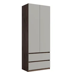 Szafa 2D 2SZ MADISON 90 cm Orzech Elegant / Szary Neutralny Podstawowe