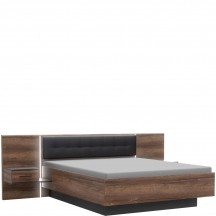 Łóżko 180 x 200 i szafki nocne BLQL181B-N09 BELLEVUE Podstawowe