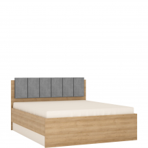 Łóżko 160 x 200 ze stelażem i z pojemnikiem LYOZ04 LYON J Podstawowe