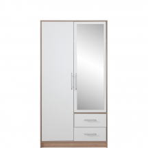 Szafa 2D Biała z lustrem SRL3 SMART Podstawowe