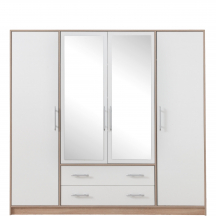 Szafa 4D Biała z lustrem SRL1 SMART Podstawowe